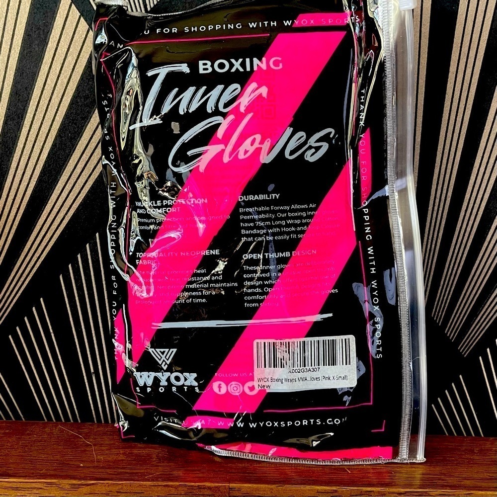 5 for 20|WYOX SPORT Inner gel BOXING WRAPS|pink|SIZE XS|NWT|SEALED IN PA…​​